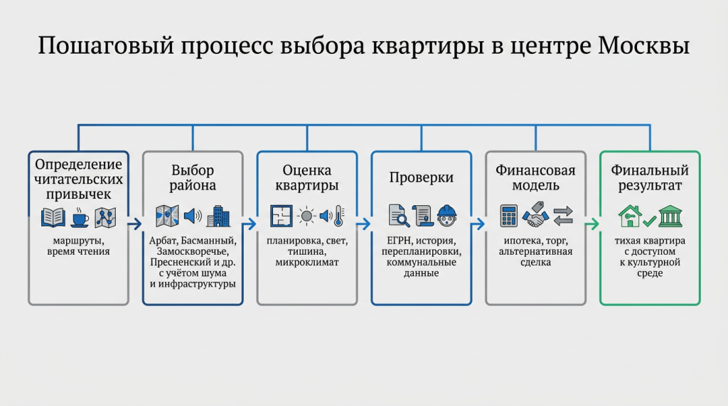 Пошаговый процесс выбора квартиры